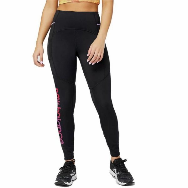 Legginsy Sportowe Damskie New Balance Impact Run AT Heat Tight Czarny