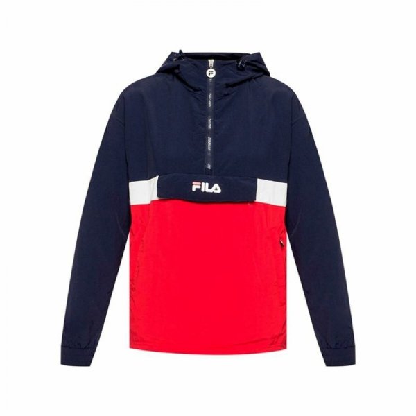 Bluza z kapturem Damska Fila Pavlina Czerwony Ciemnoniebieski