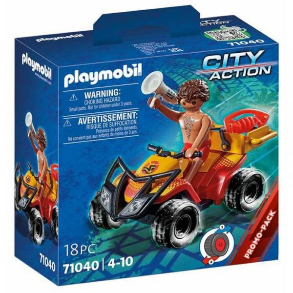 Playset Playmobil City Action Rescue Quad  18 Części 71040