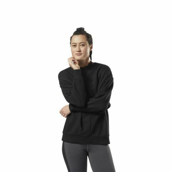 Bluza bez kaptura Damska Reebok Supply Crew Czarny