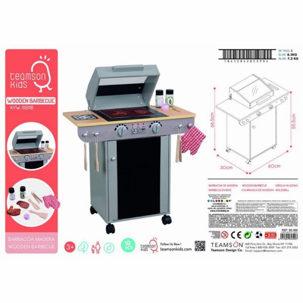 kuchnia zabawka Teamson BBQ 60 x 66,5 x 30 cm