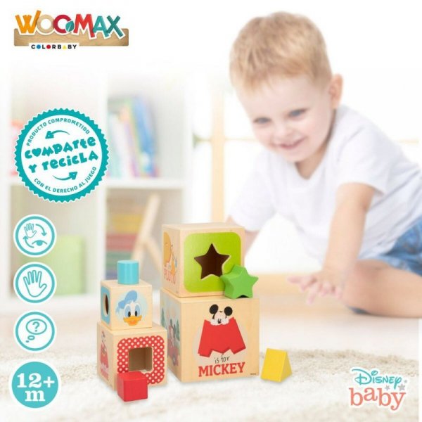 Klocki Segmentowe Disney 8 Części 4 Sztuk 12,2 x 12,2 x 12,2 cm