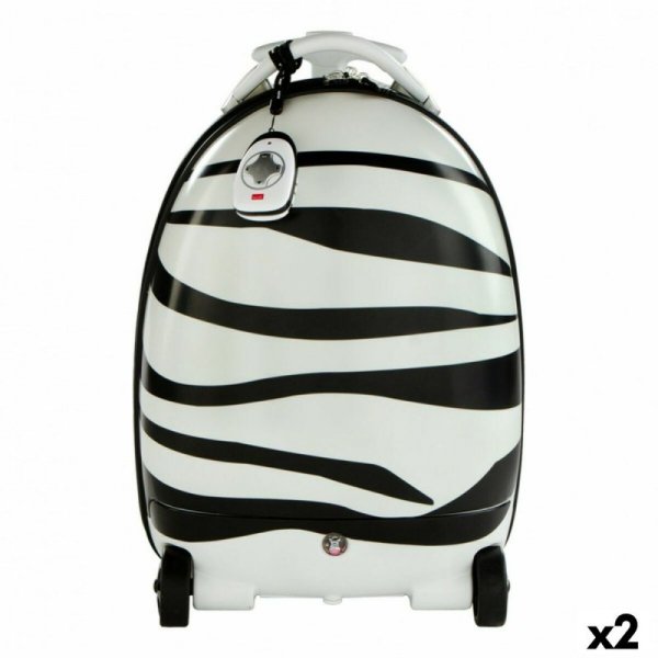 Plecak z kółkami Rastar Dziecięcy Zdalnie sterowany Zebra 2,4 GHz 34 x 48 x 27,5 cm (2 Sztuk)
