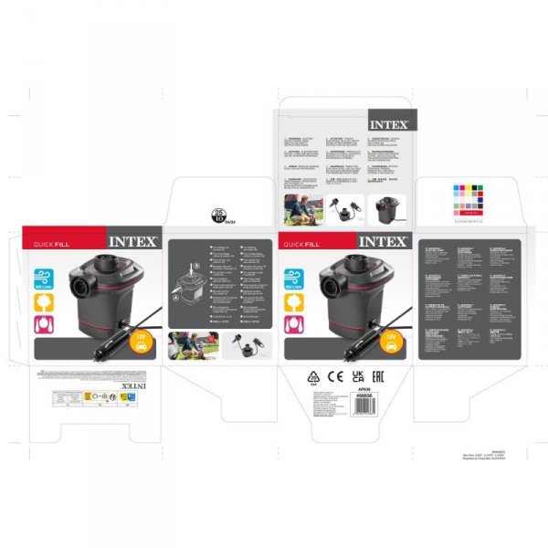 Pompka Elektryczna Intex Quick FIll 12 V (6 Sztuk)