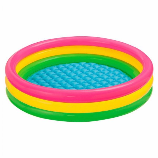 Dmuchany Fotel dla Dzieci Intex Sunset Fiszbiny 131 L 114 x 25 x 114 cm (6 Sztuk)