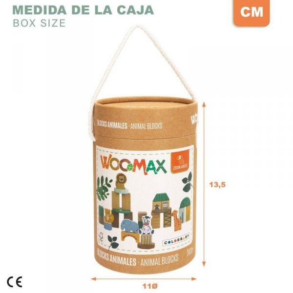 zestaw do budowania Woomax zwierzęta 28 Części (6 Sztuk)
