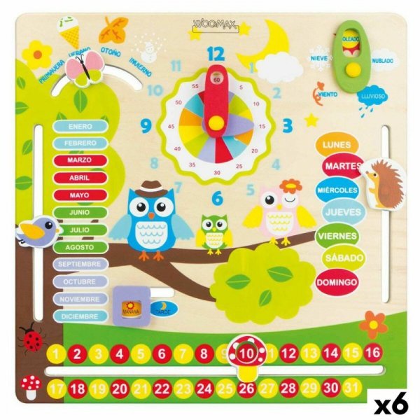 Zabawa Edukacyjna Woomax Sowy 30 x 3 x 30 cm (6 Sztuk)