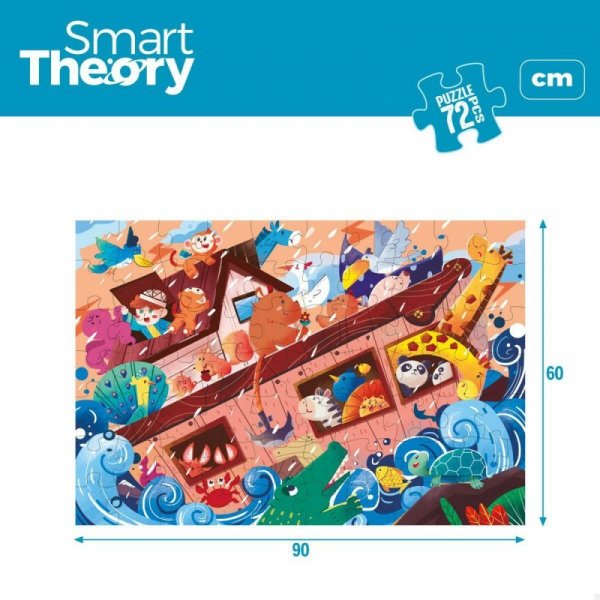 układanka puzzle Colorbaby Noah&#039;s Ark 72 Części 90 x 60 cm (6 Sztuk)