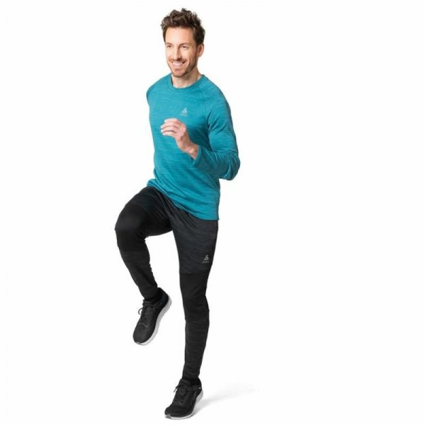 Koszulka z długim rękawem Unisex Odlo Essential Thermal Niebieski