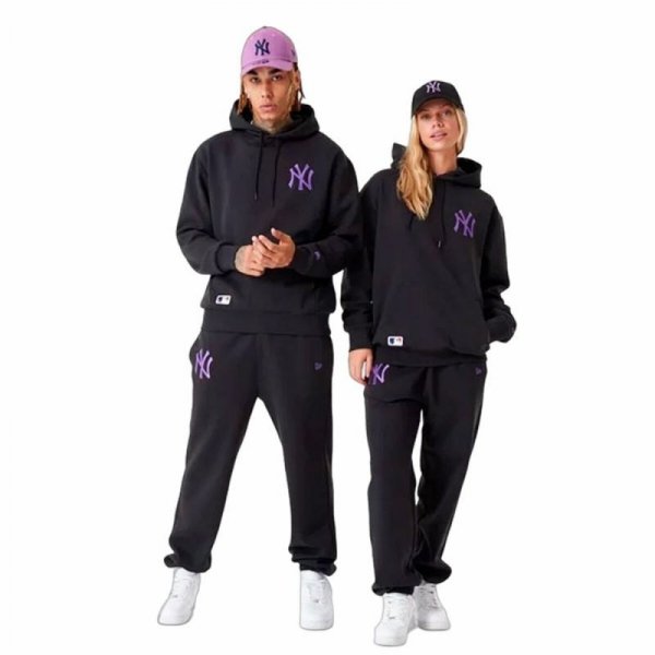 Bluza z kapturem Unisex New Era League Essentials New York Yankees Czarny