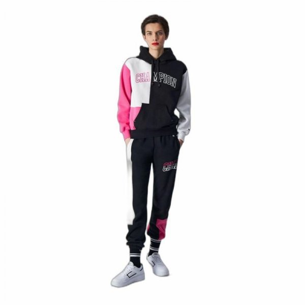 Bluza z kapturem Damska Champion Legacy Biały Różowy Czarny