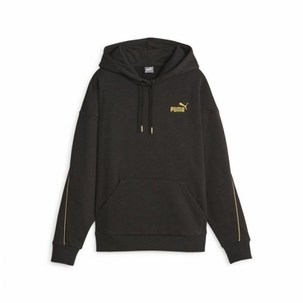 Bluza z kapturem Damska Puma Ess+ Minimal Gold Czarny