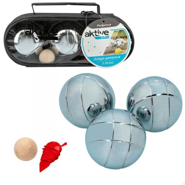Pétanque Aktive Drewno Nylon Metal 6 Sztuk