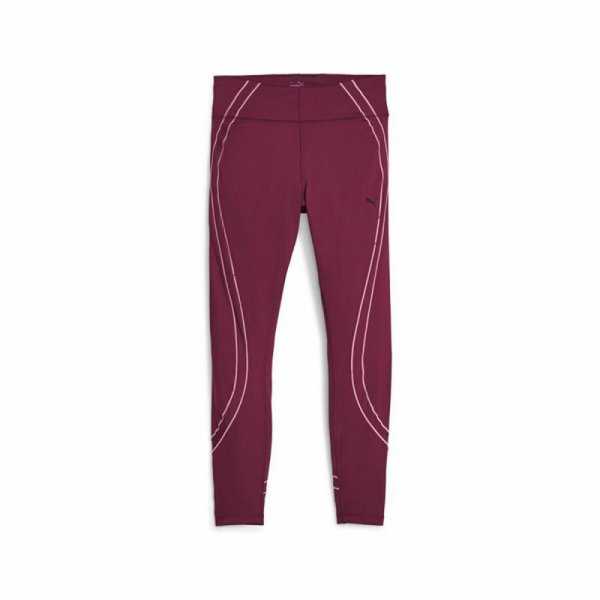 Legginsy Sportowe Damskie Puma Studio Ultrabare Ciemnoczerwony