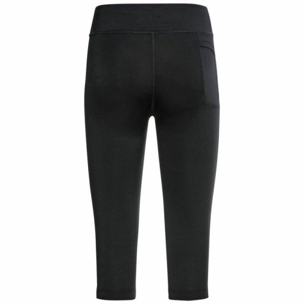 Damskie spodnie sportowe w stypu pirackim Odlo 3/4 Essential Czarny