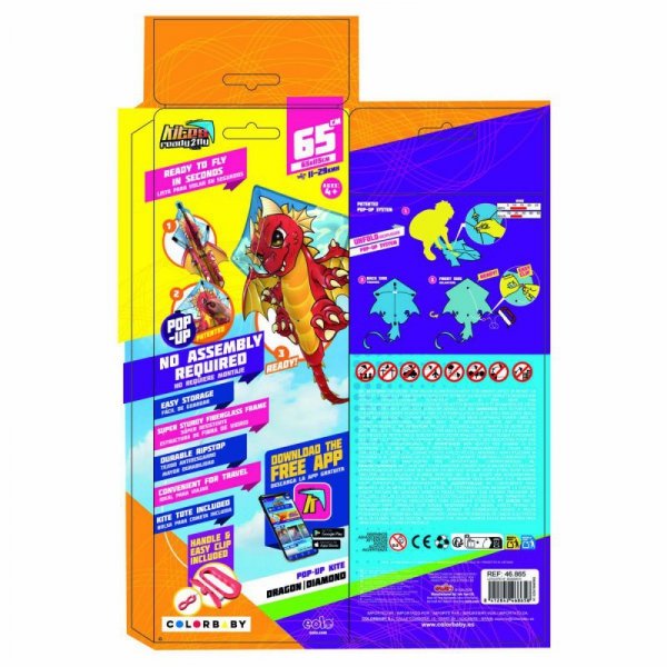 Zabawa w Budowanie + Figury Eolo Pop-up Diament 58 x 69 x 4 cm 12 Sztuk