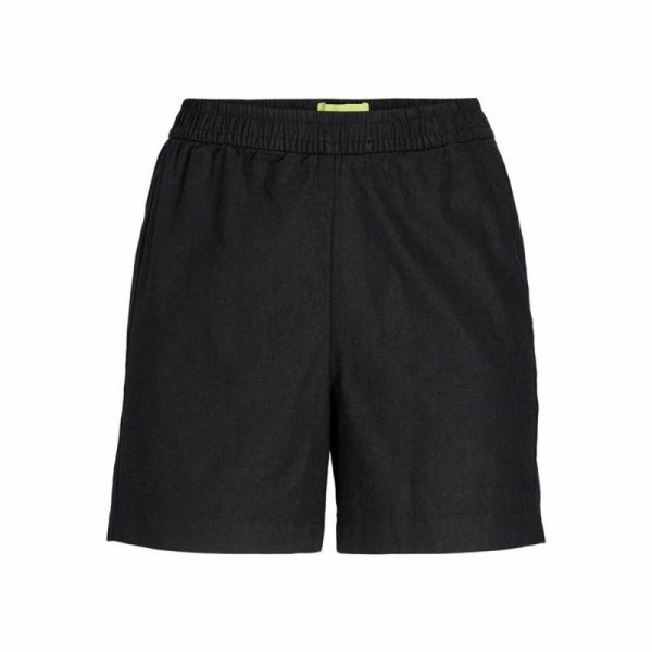 Krótkie Spodenki Sportowe Damskie Jack & Jones Czarny Płótno