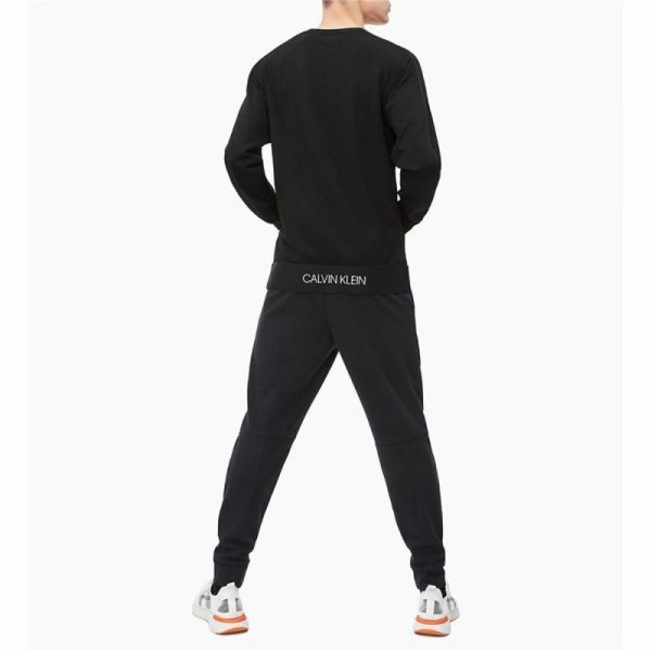 Bluza bez kaptura Męska Calvin Klein Czarny