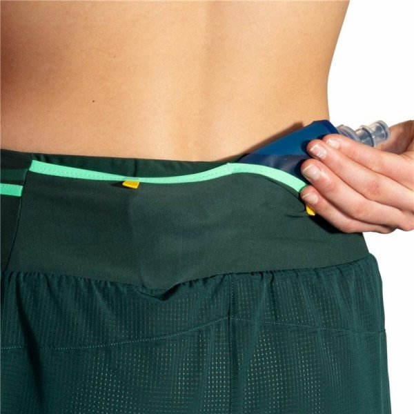 Krótkie Spodenki Sportowe Damskie Brooks High Point 3&quot; 2-in-1 2.0 Kolor Zielony