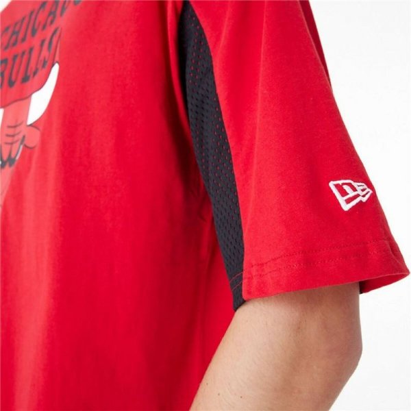 Koszulka z krótkim rękawem Męska New Era NBA MESH PANEL OS TEE CHIBU 60435481  Czerwony (M)