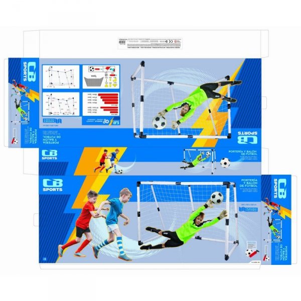 Bramka do Piłki Nożnej Colorbaby 190 x 132 x 90 cm (2 Sztuk)