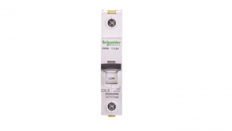 Wyłącznik nadprądowy 1P C 0,5A 6kA AC iC60N-C0,5 A9F04170
