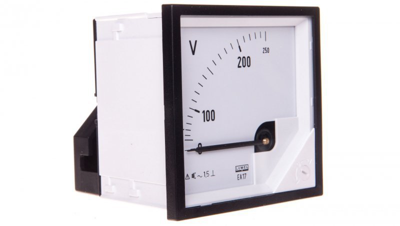 Woltomierz analogowy 72x72 N IP50 E61 250V pozycja pracy C3 K=90 st. bez atestu KJ EA17N E61300000000