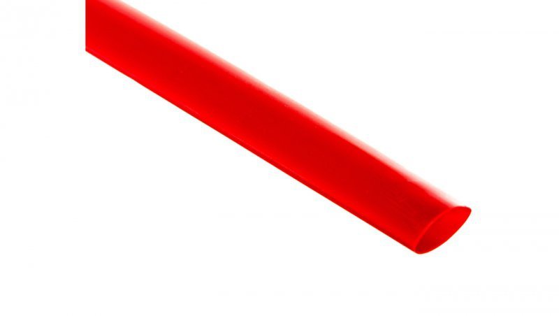 Rura termokurczliwa cienkościenna CR 12,7/6,4 - 1/2 cala czerwona /1m/ 8-7114 /50szt./