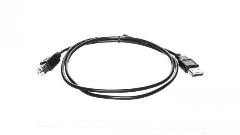 Kabel połączeniowy USB 2.0  Typ USB A/USB B, M/M czarny 1m AK-300102-010-S