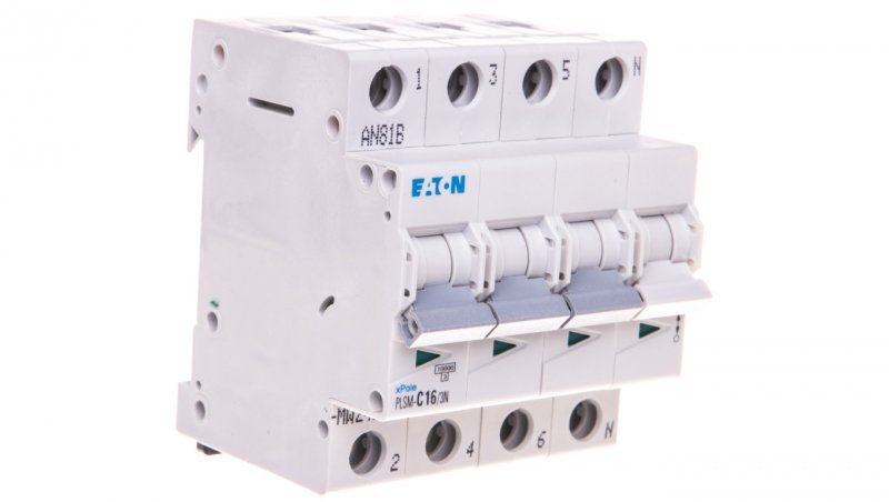 Wyłącznik nadprądowy 3P+N C 16A 10kA AC PLSM-C16/3N-MW 242543