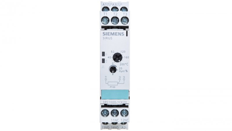 Przekaźnik kontroli temperatury rezystancyjny 1Z 1R 110-230V AC 3RS1000-1CK20