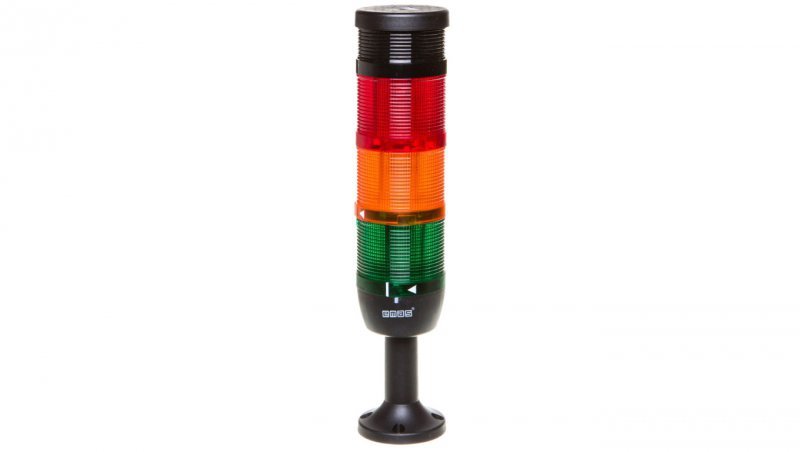 Kolumna sygnalizacyjna kompletna 70mm, 3 człony 230V AC błysk-żółty-zielony+buzzer TK-IK73F220ZM01