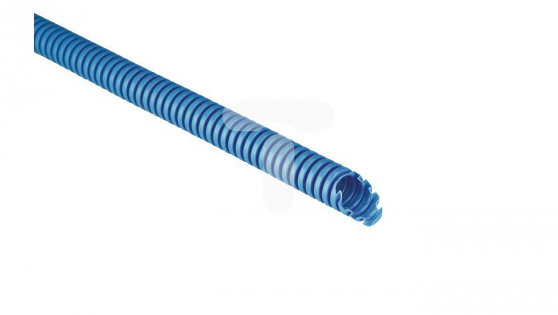 Rura karbowana 750N kolor niebieski PVC fi 25 /50m/