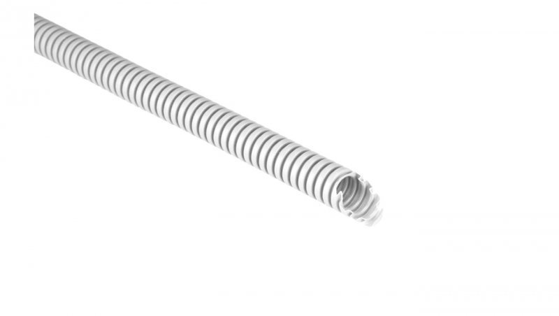 Rura karbowana 750N kolor biały PVC fi 25 /50m/