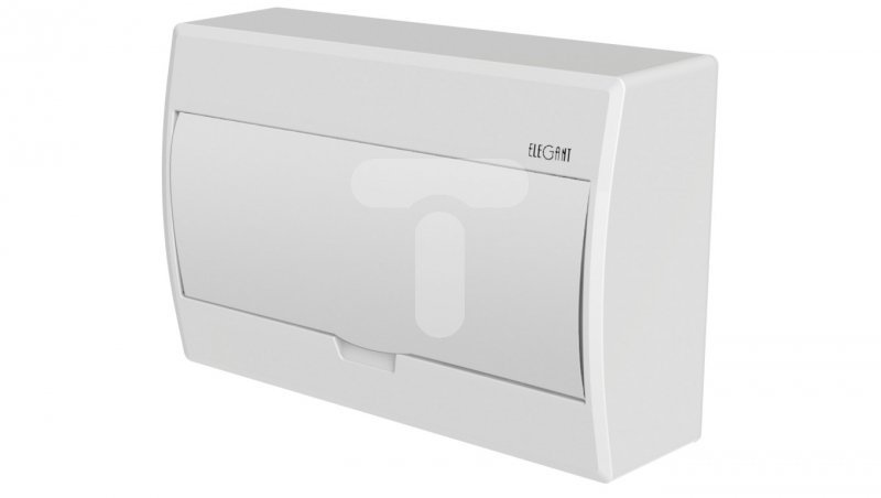 Rozdzielnica modułowa 1x8 natynkowa IP40 RN-nt 1/8 N+PE Elegant drzwi białe 2402-00