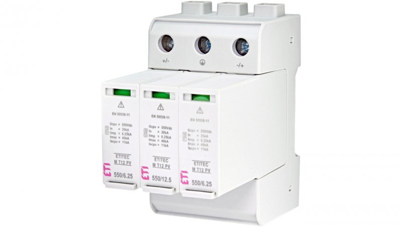Ogranicznik przepięć PV Typ 1 T2 (kl. B,C) ETITEC M T12 PV 1100/12,5 Y 002440511