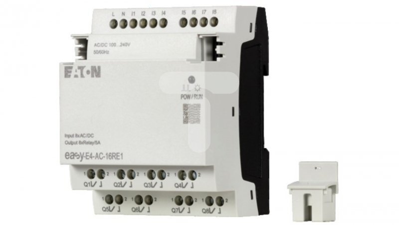 Rozszerzenie wejścia/wyjścia easyE4 230VAC/DC 8DI 8DO-R EASY-E4-AC-16RE1 197222