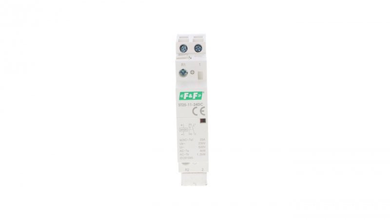 Stycznik modułowy, montaż na szynie, styki 1×NO+1×NC, 25A, 24V DC ST25-11-24DC