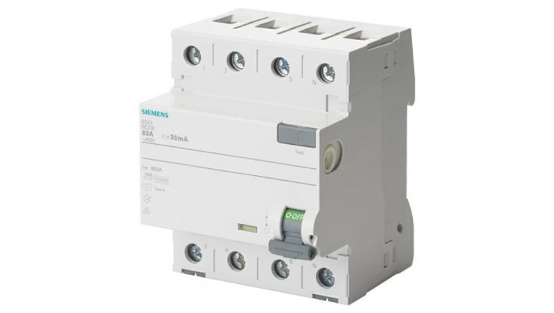 Wyłącznik różnicowoprądowy 63A 100mA 3+N 400V