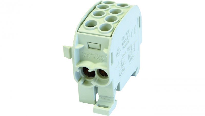 Blok rozdzielczy odgałęźny Cu 80210 SIMBLOCK szary SCB 35-Cu