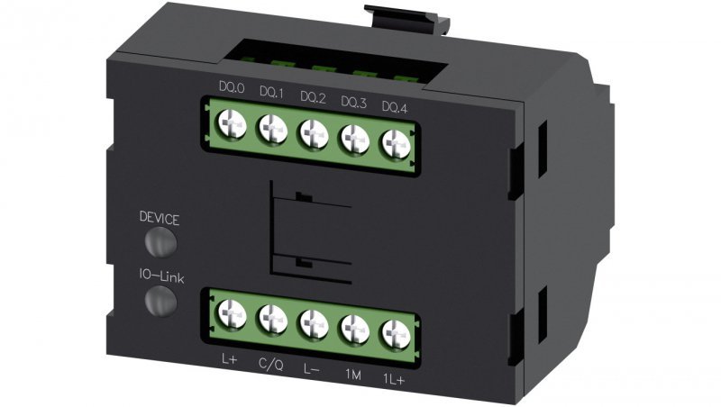 Moduł elektroniczny do przełącznika z kluczem RFID 5 programowanych wyjść cyfrowych czarny 24VDC IO-link 3SU1400-1GD10-1AA0