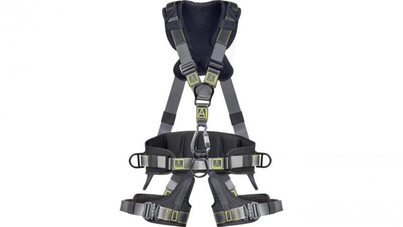 SZELKI DO ASEKURACJI Z PASEM BIODROWYM I PASAMI UDOWYMI - 5 PUNKTÓW ZACZEPOWYCH