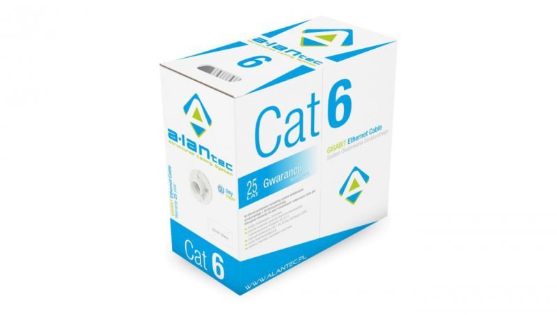 Kabel UTP kat.6 LSOH Dca 4x2x23AWG ALANTEC /305m/ KIU6LSOH305D