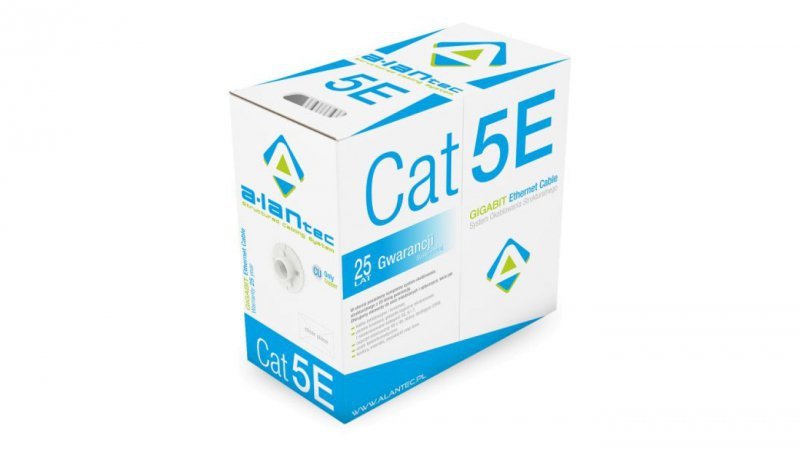 Kabel U/UTP kat.5e PVC 4PR Eca ALANTEC /305m/ KIU5PVC305
