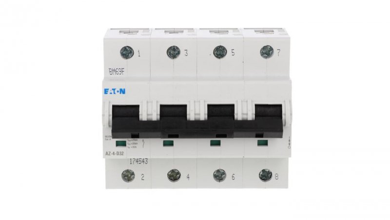 Wyłącznik nadprądowy 4P D 32A 25kA AC AZ-4-D32 174543