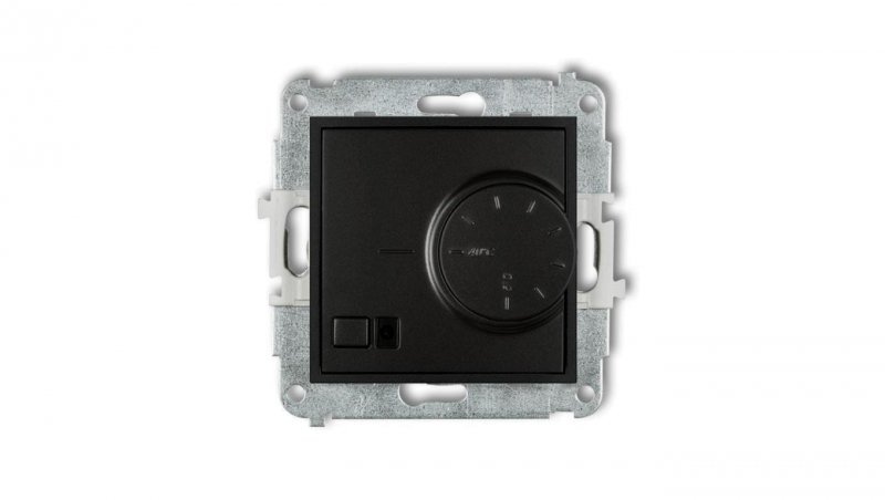 ICON Mechanizm elektronicznego regulatora temperatury z czujnikiem powietrznym czarny mat 12IRT-2