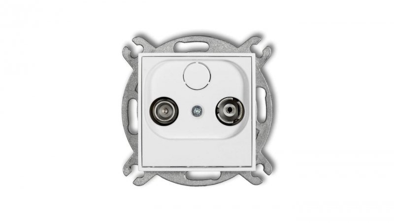 ICON Mechanizm gniazda abonenckiego RTV końcowego 2dB biały IG2K