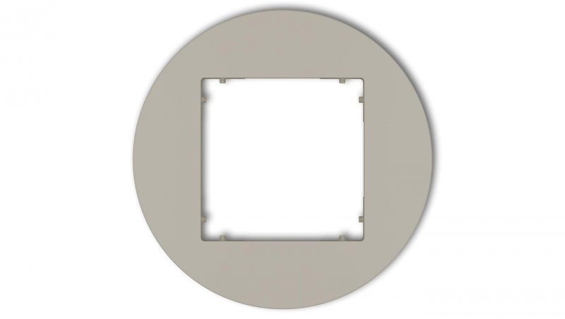 MINI Ramka uniwersalna pojedyncza okrągła z tworzywa taupe 60MRTO-1