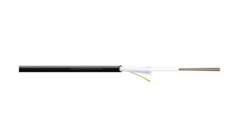 Kabel światłowodowy uniwersalny 24 włókna (1x24) SM 9/125 G652D 1500N LS0H Dca czarny DK-39241-U /bębnowy/
