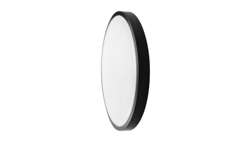 Plafoniera LED 36W 3820lm 4000K Dioda SAMSUNG IP44 Okrągła fi350 Mleczny Czarna Ramka 5 Lat Gwarancji 76401-24